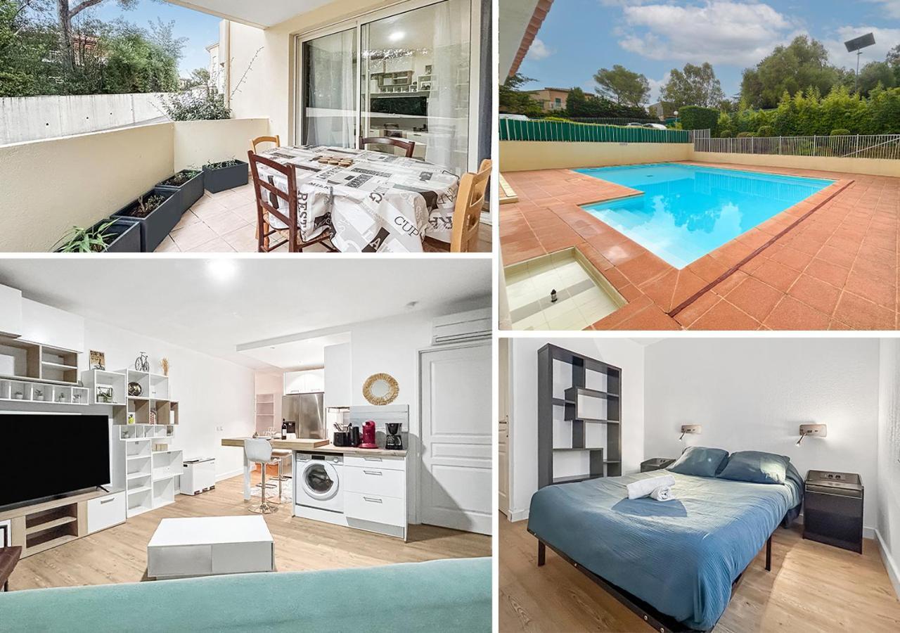 Apartament Balcon, Parking, Piscine Et Clim' A 2 Pas Du Port Santa Lucia Saint-Raphaël Zewnętrze zdjęcie
